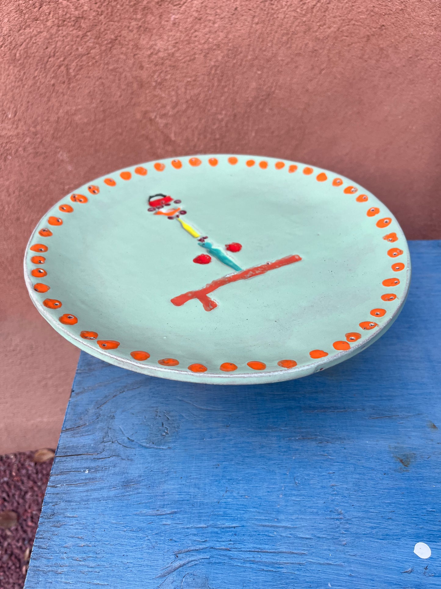 Cake Stand - Green top multicolor stand