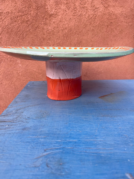 Cake Stand - Green top multicolor stand