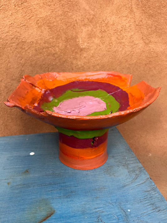 Pedestal Bowl - Multicolored
