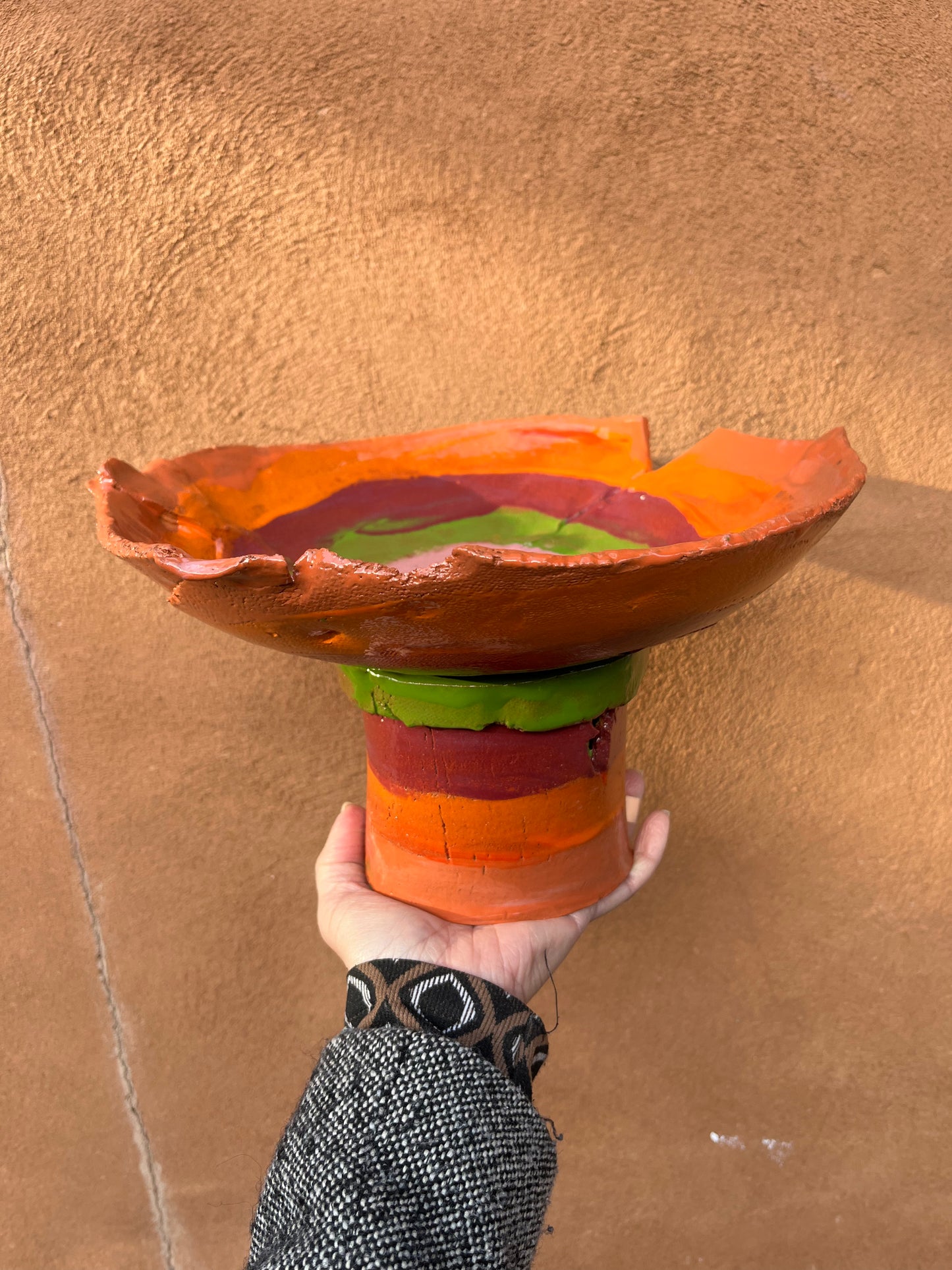 Pedestal Bowl - Multicolored