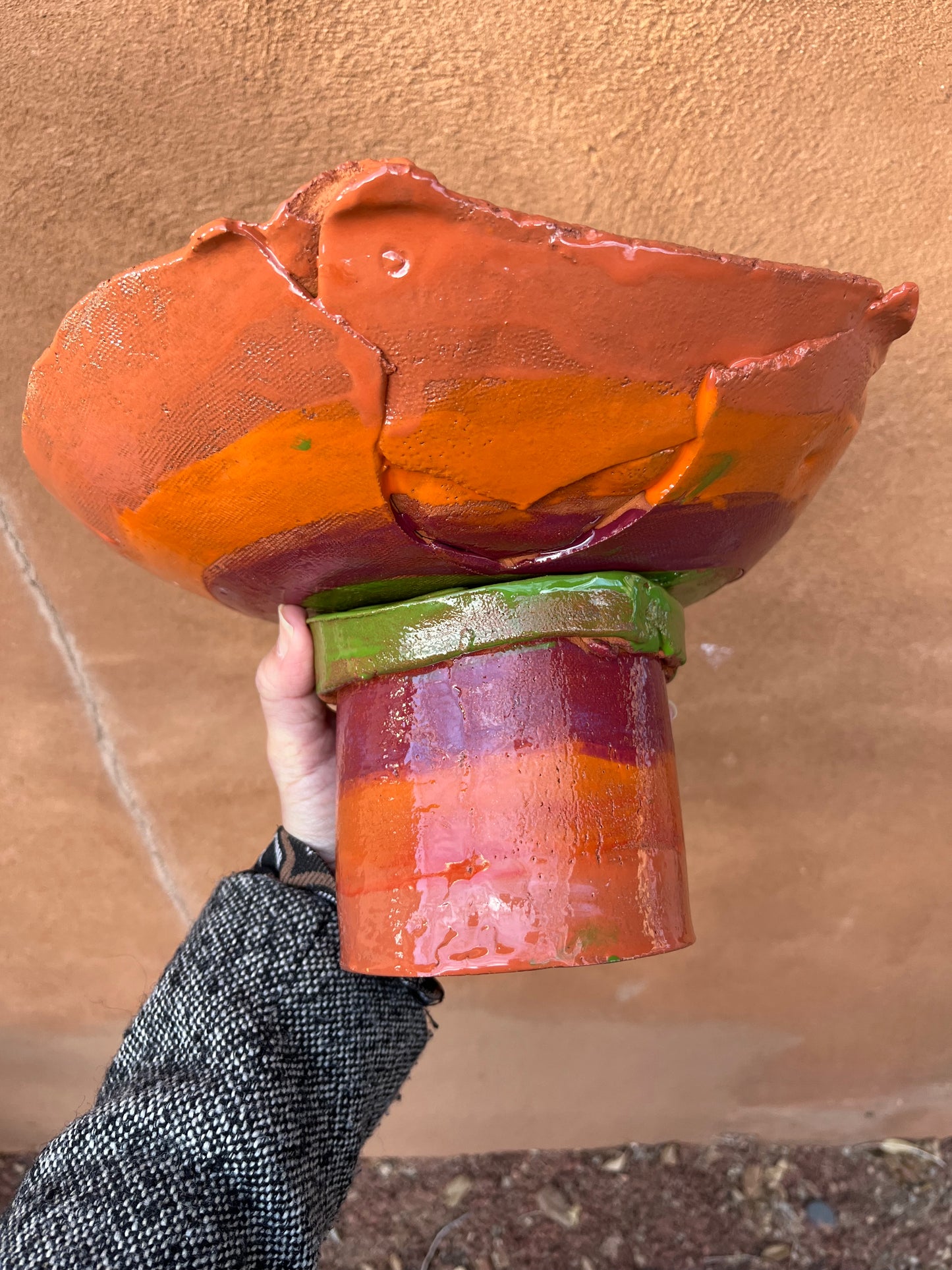 Pedestal Bowl - Multicolored