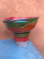 Pedestal Bowl - Multicolored