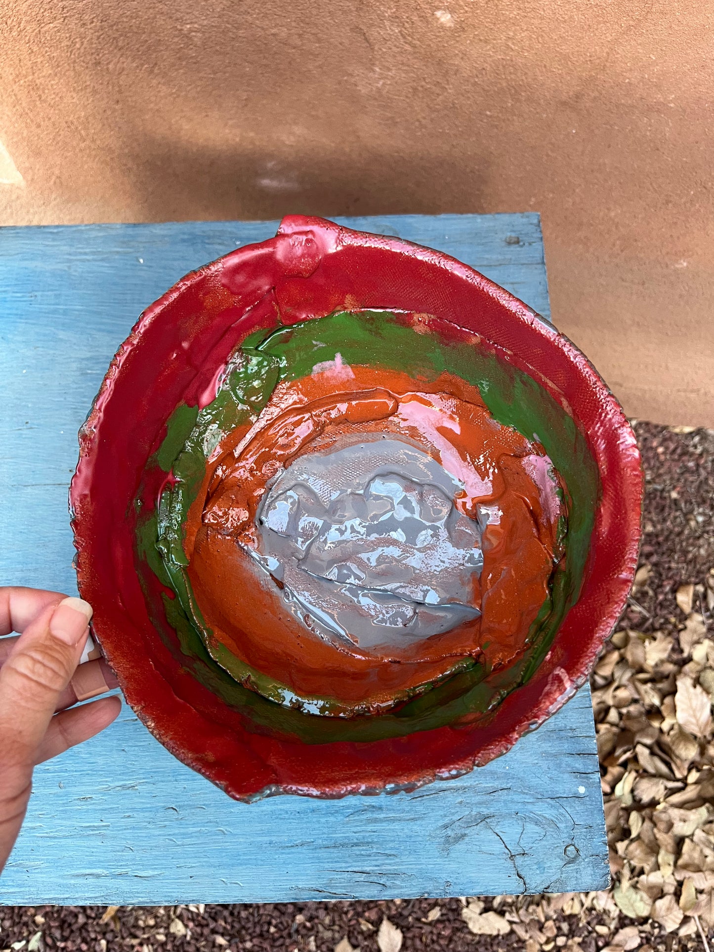 Pedestal Bowl - Multicolored