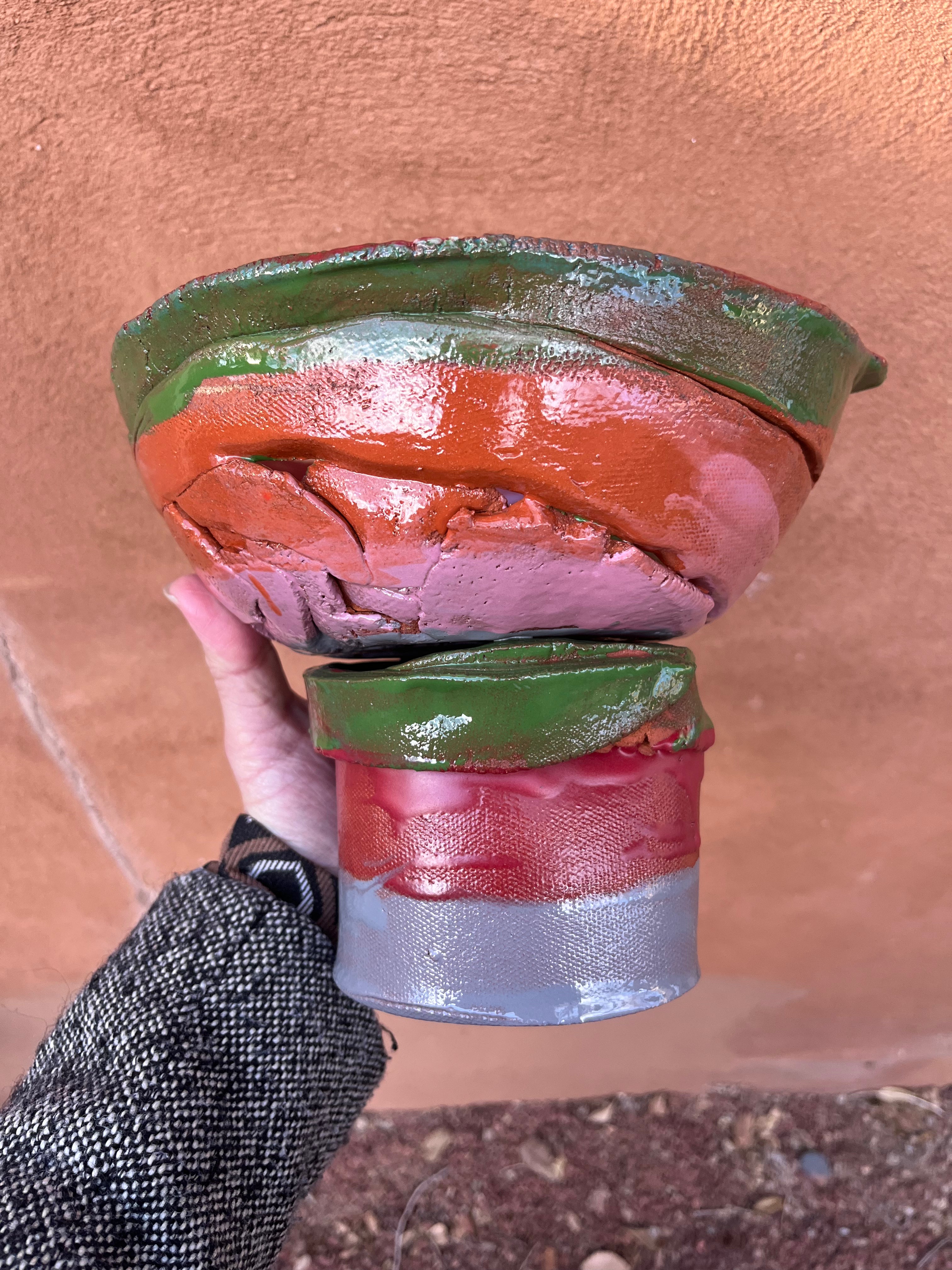Pedestal Bowl - Multicolored