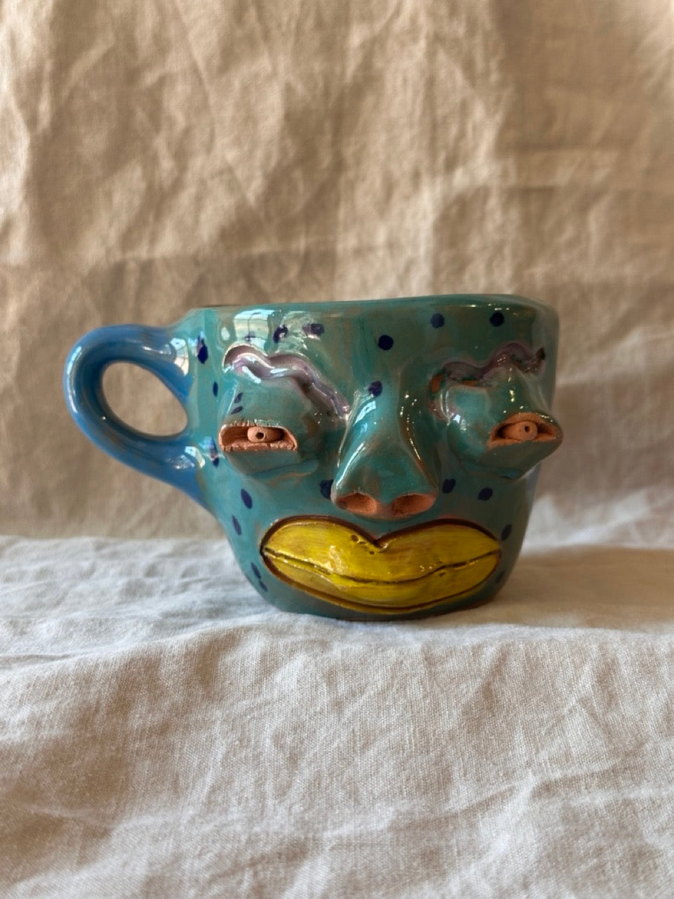 Face Mugs ~ Red Clay