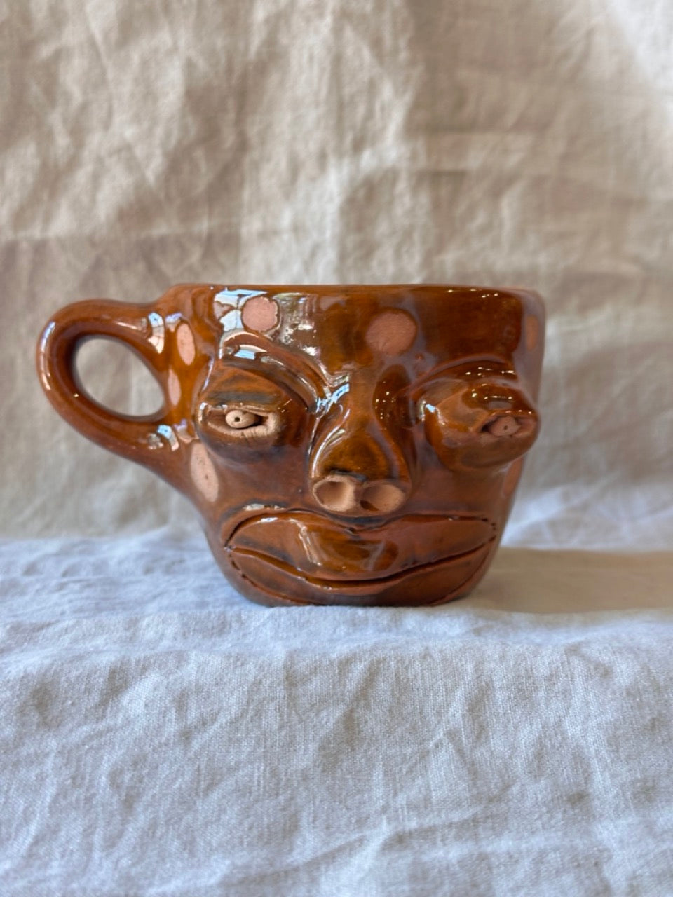 Face Mugs ~ Red Clay
