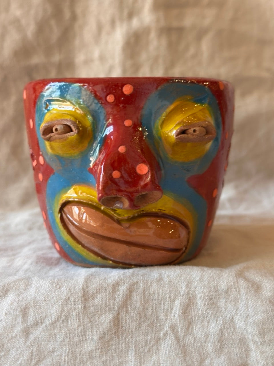 Face Mugs ~ Red Clay
