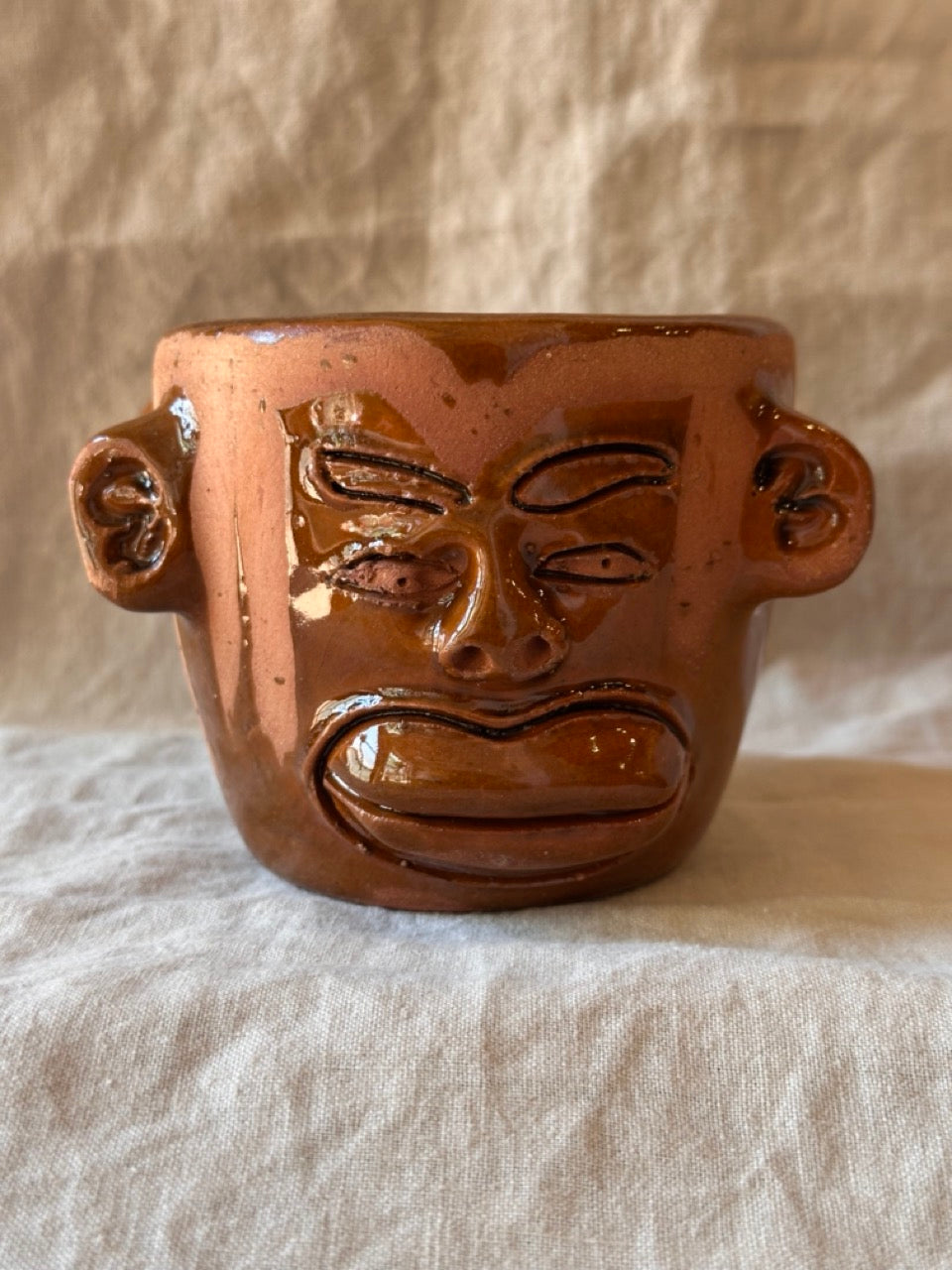 Face Mugs ~ Red Clay