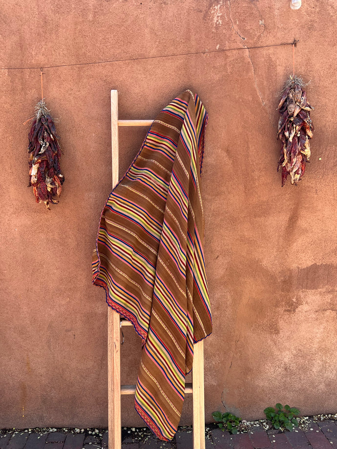 Antique Aguayo Blanket ~ Andean textiles