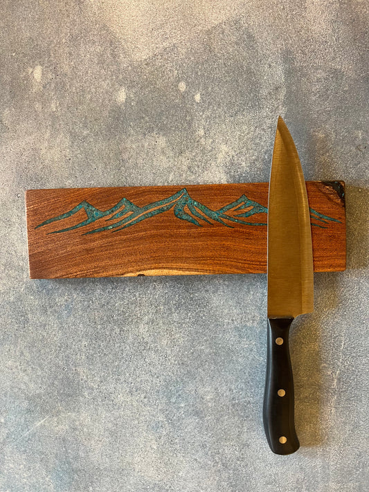 Magnetic Knife block ~ Peruvian turquoise