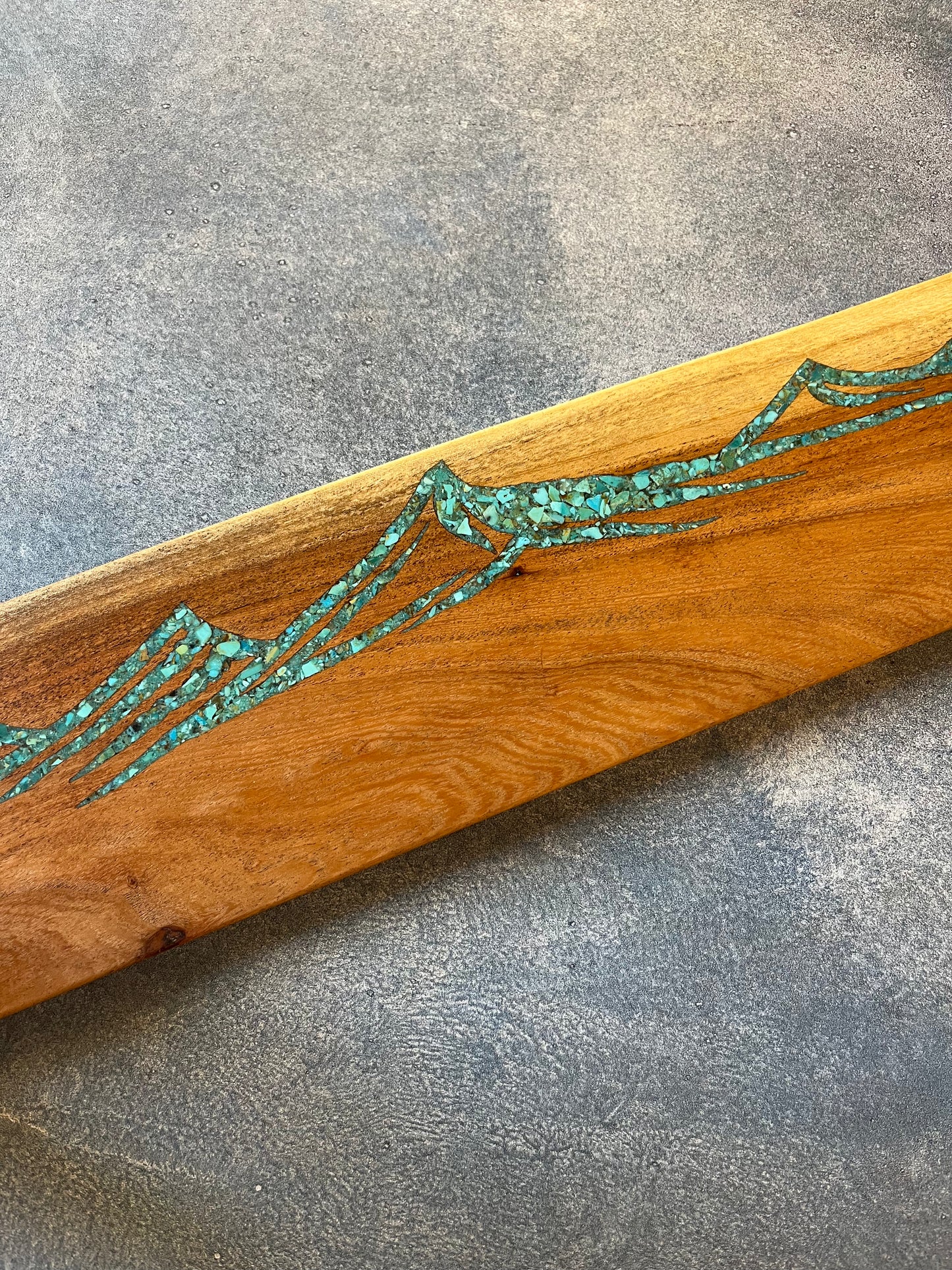 Magnetic Knife block ~  Kingman turquoise