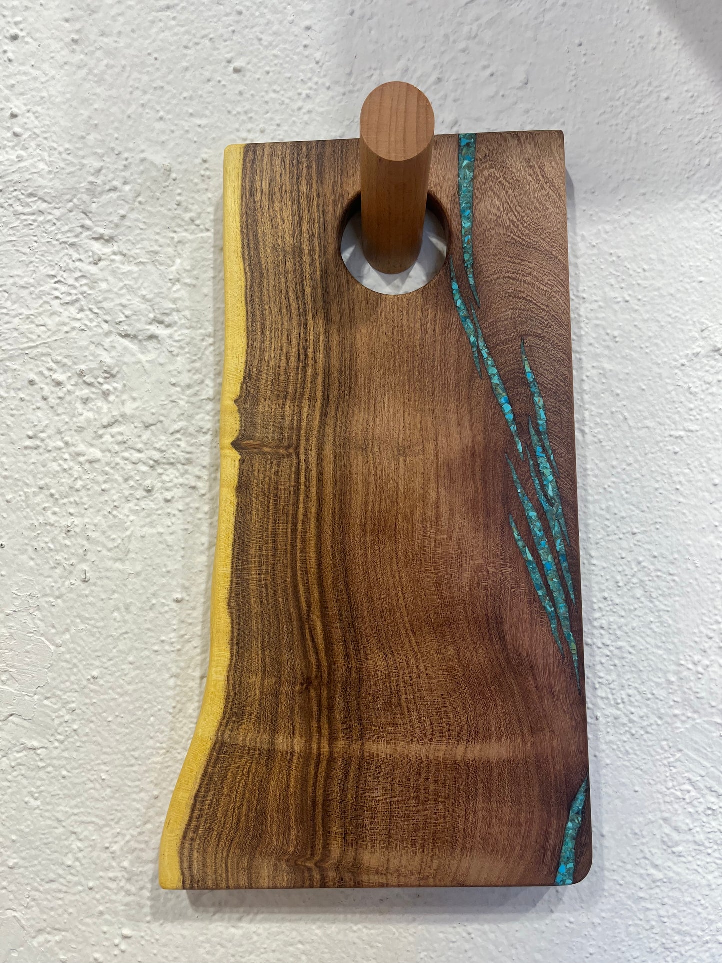 Cutting board with Kingman Turquoise