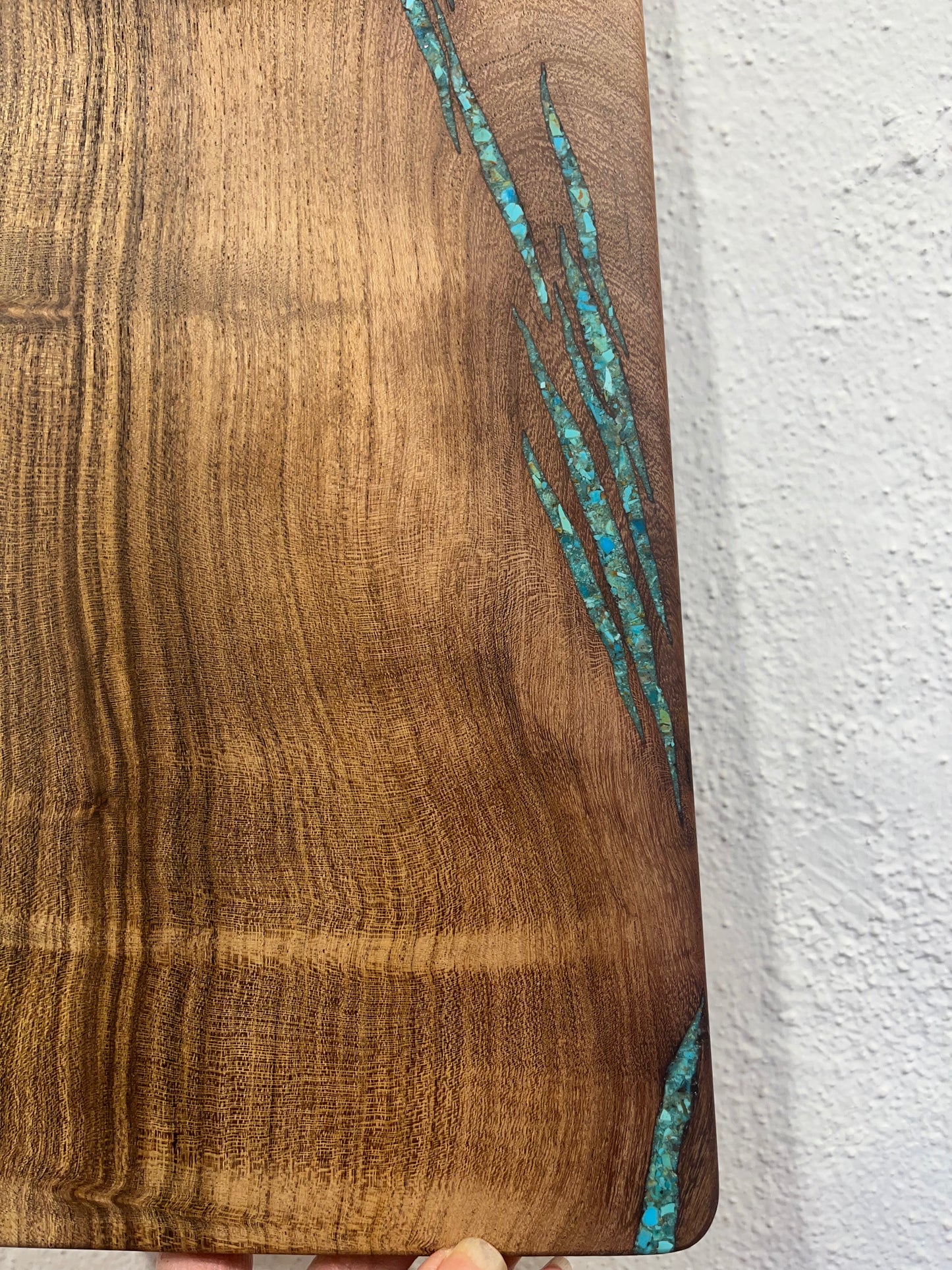 Cutting board with Kingman Turquoise