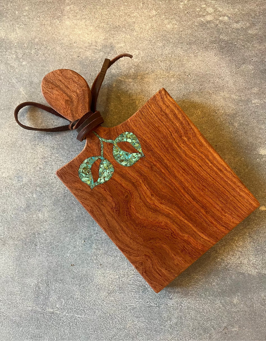 Cutting board with Kingman Turquoise
