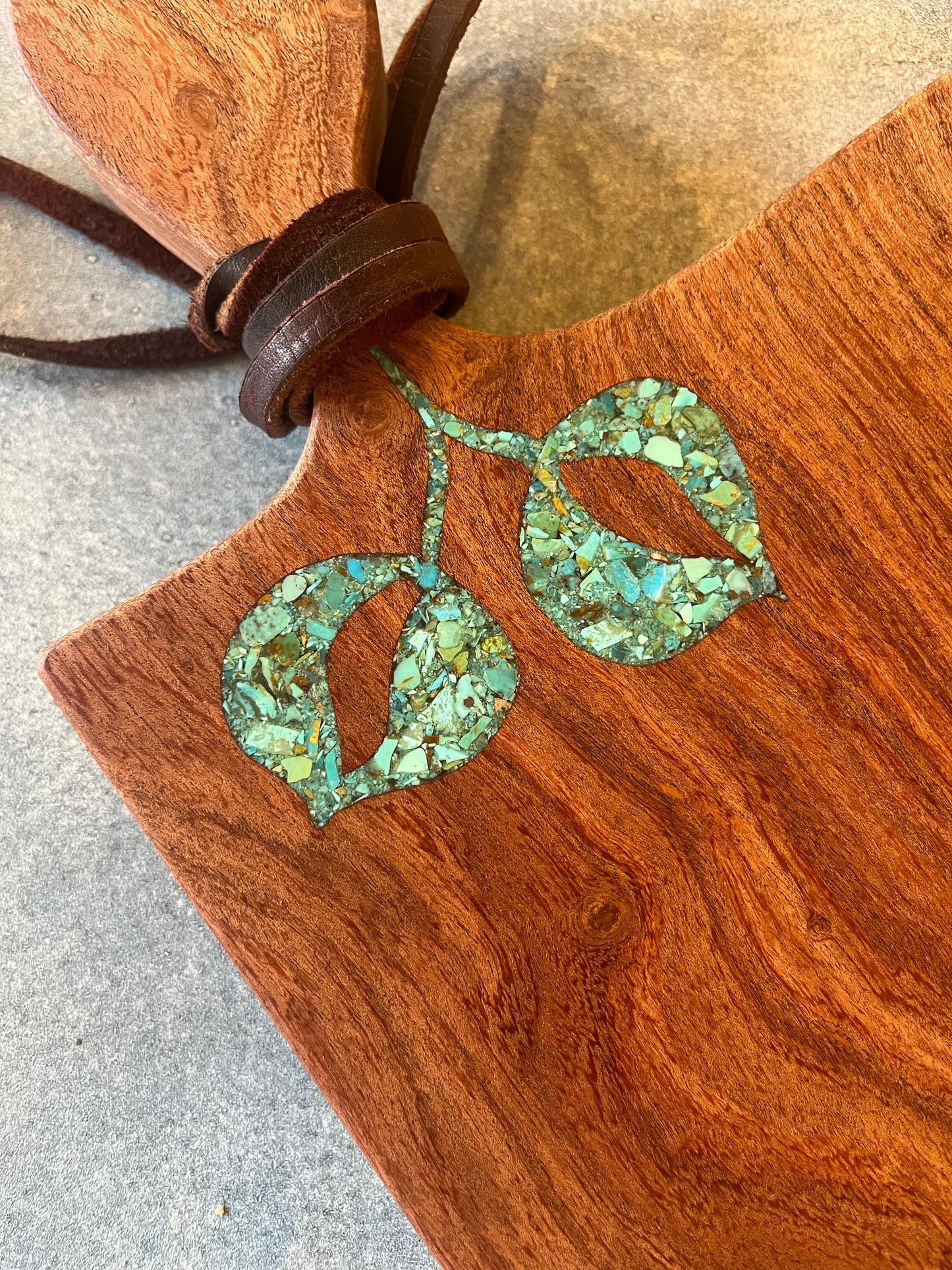 Cutting board with Kingman Turquoise