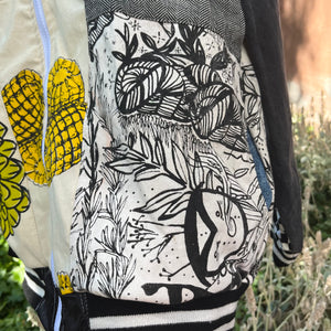 Patchwork Jacket ~ Handprinted