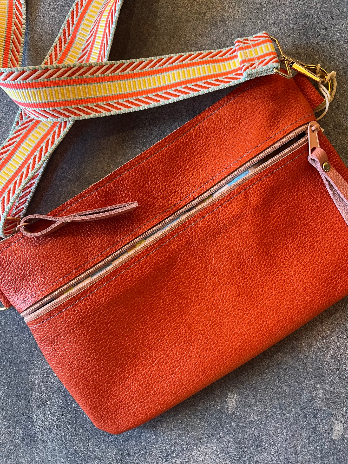Crossbody Bag - Solid ~ Orange