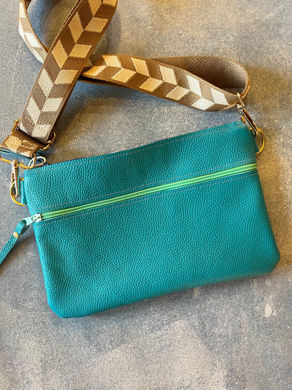 Crossbody Bag - Solid ~ Turquoise