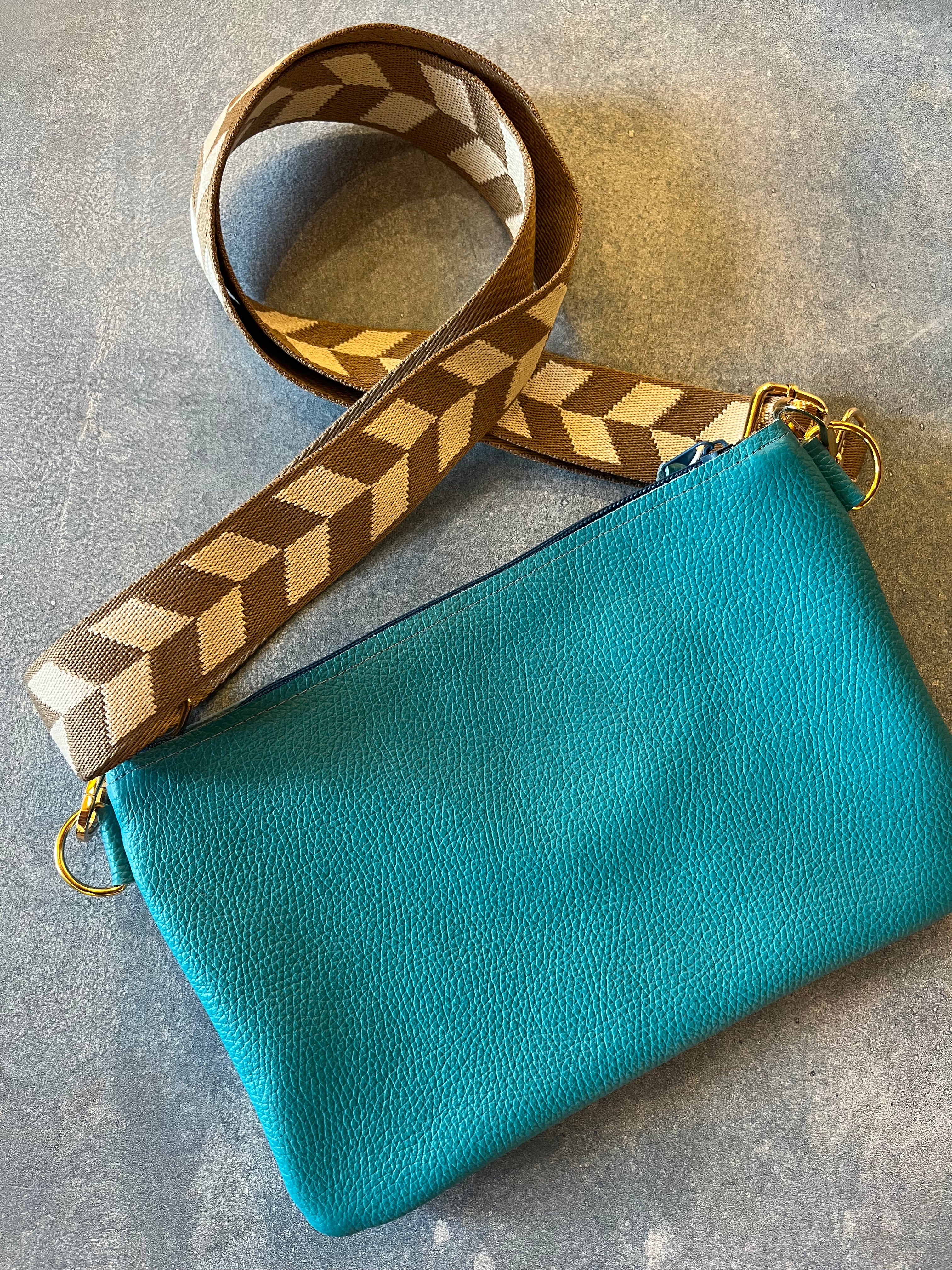 Crossbody Bag - Solid ~ Turquoise