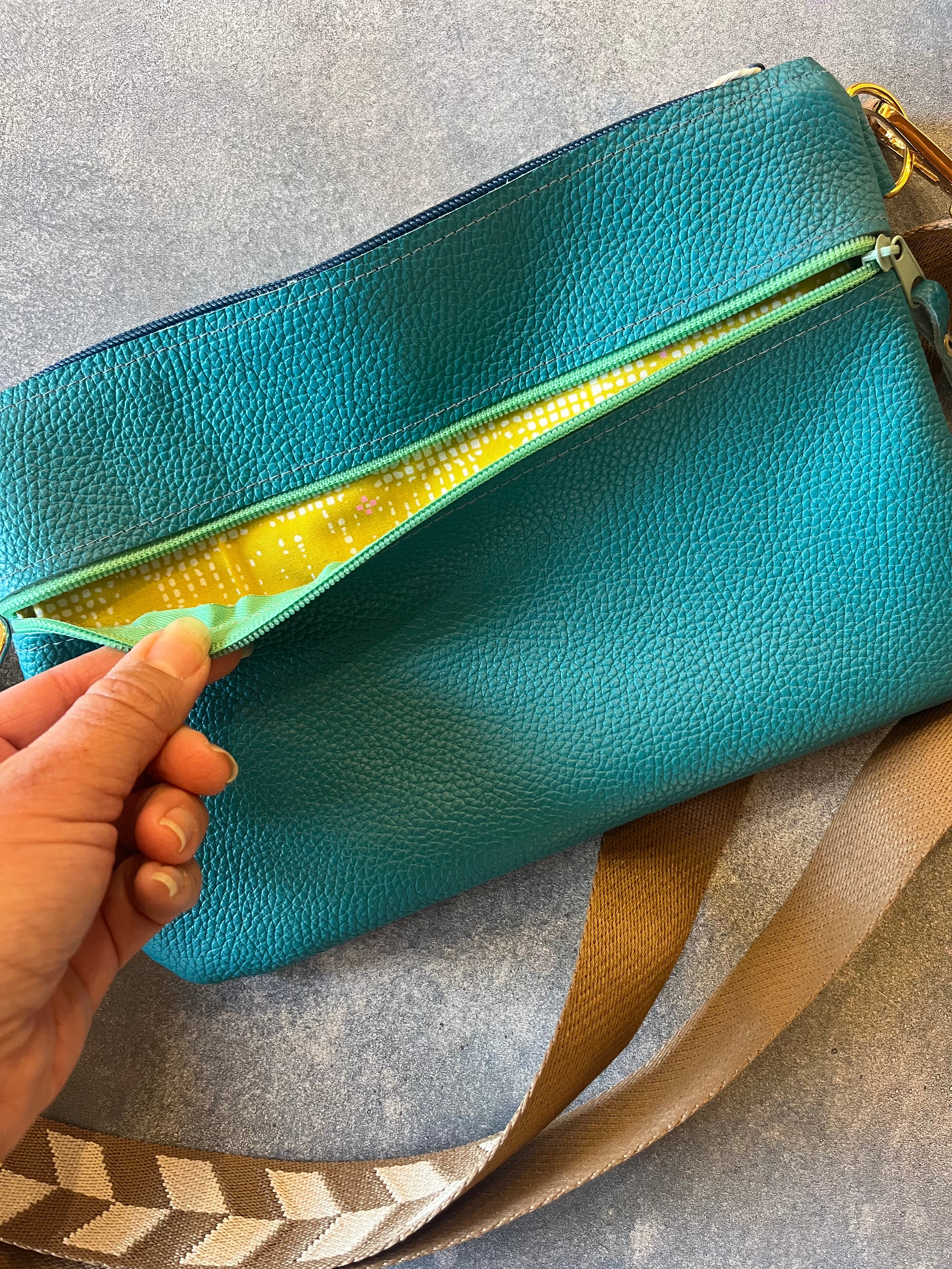 Crossbody Bag - Solid ~ Turquoise