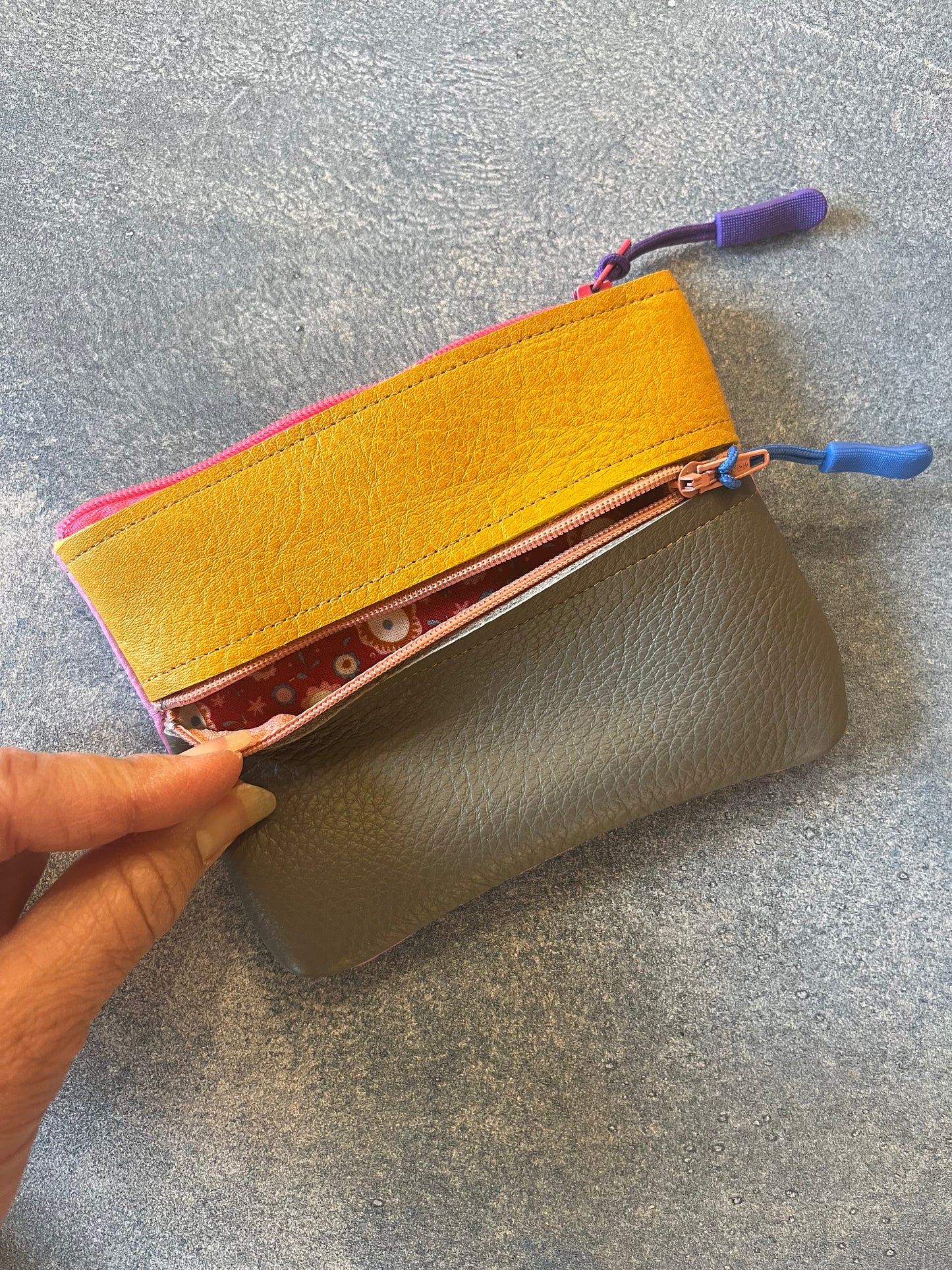 Small Zip Leather Wallets