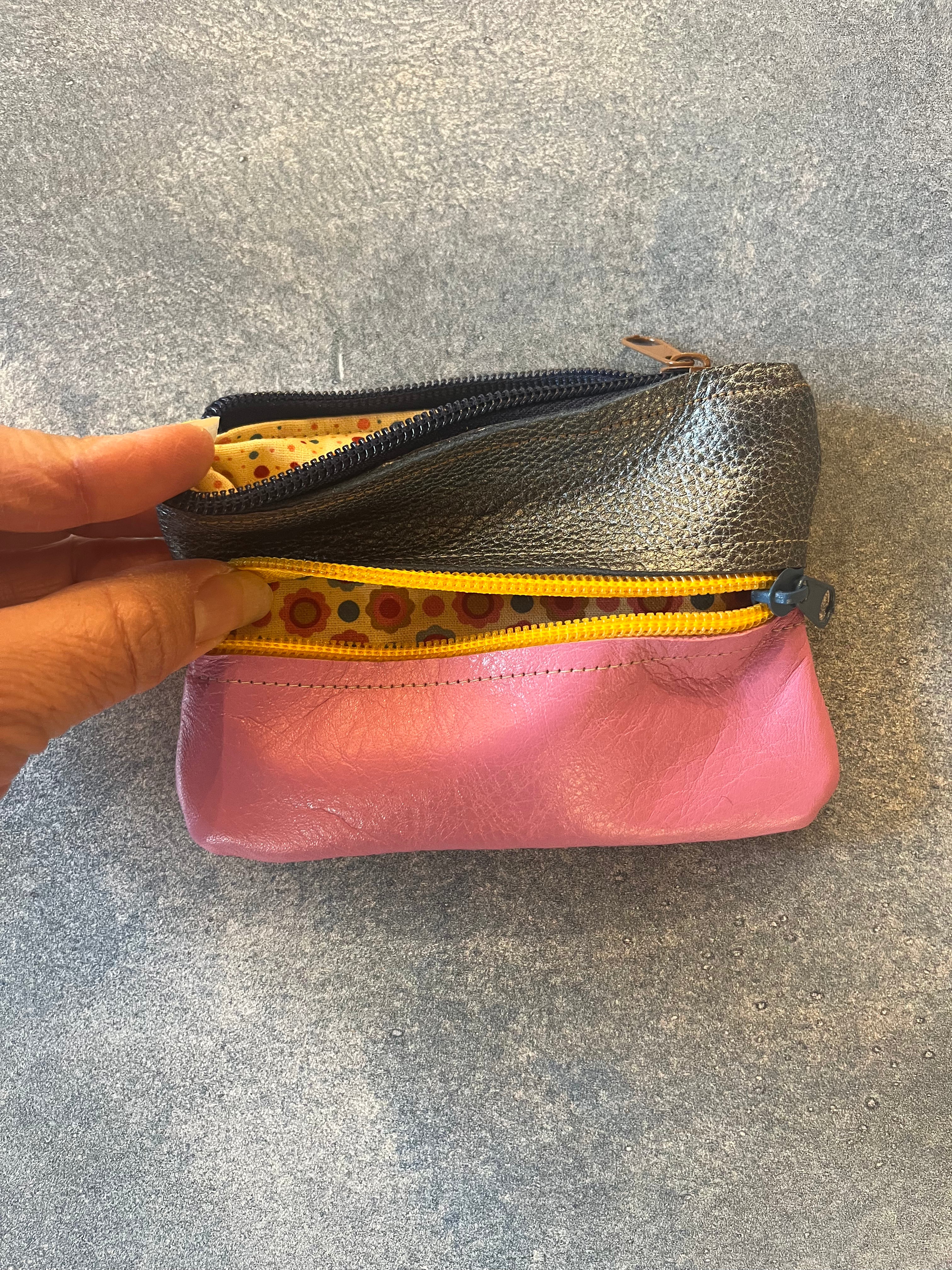 Small Zip Leather Wallets