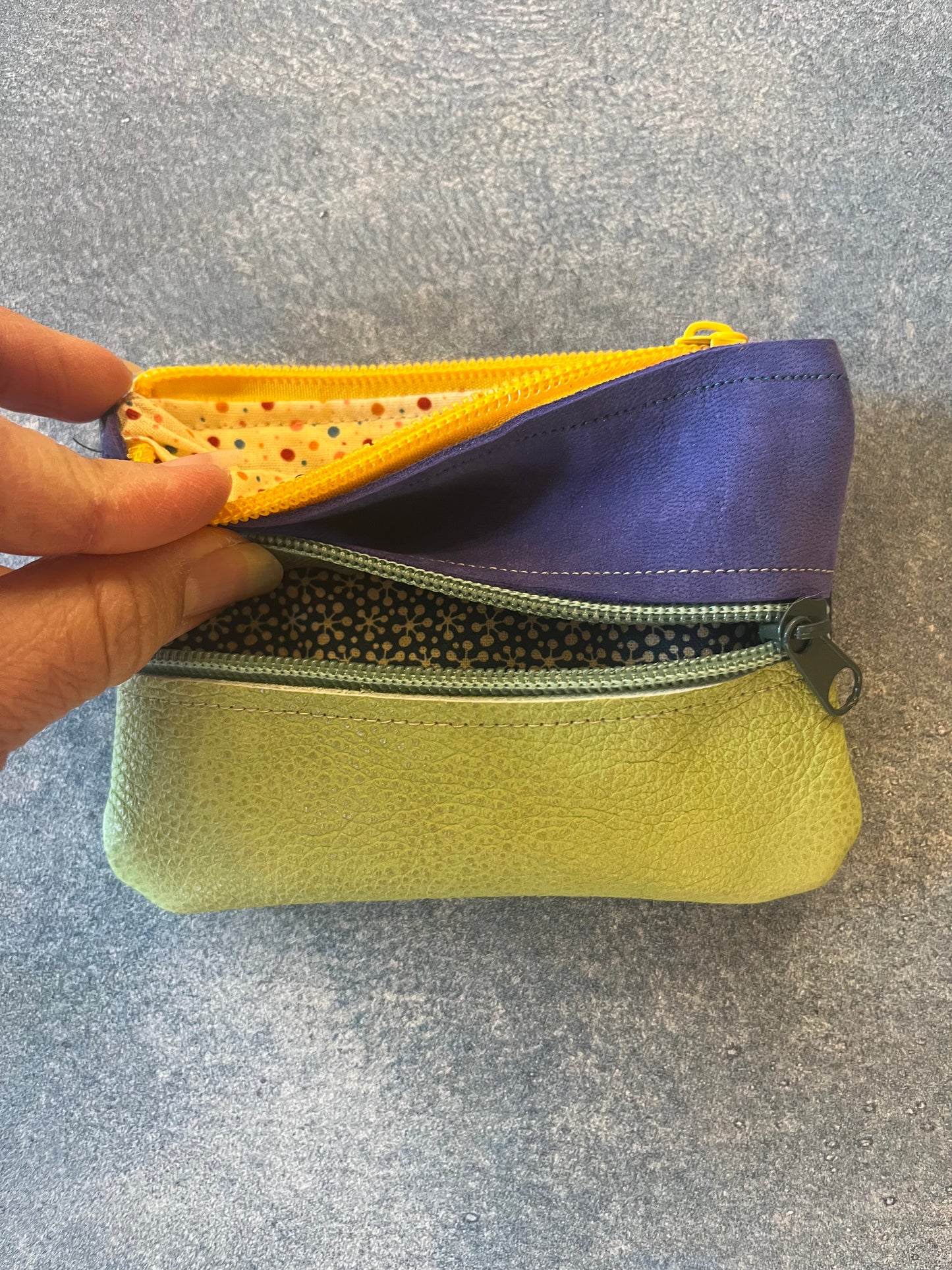 Small Zip Leather Wallets