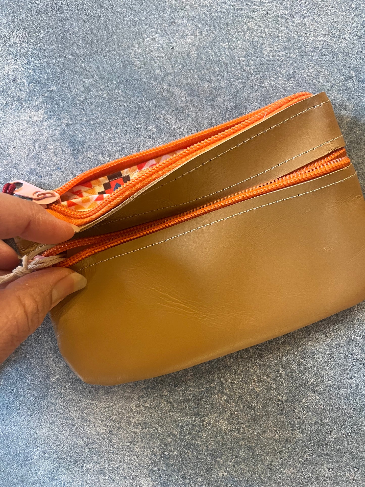 Small Zip Leather Wallets