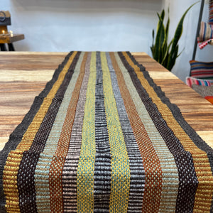 Table Runner - Multicolor earth tones ~ Andean textiles #C