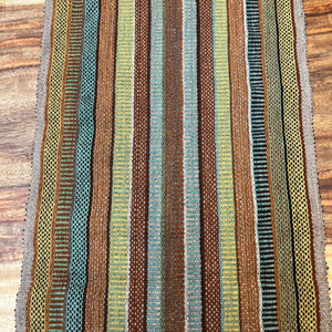 Table Runner - Rust and Turquoise ~ Andean textiles #F
