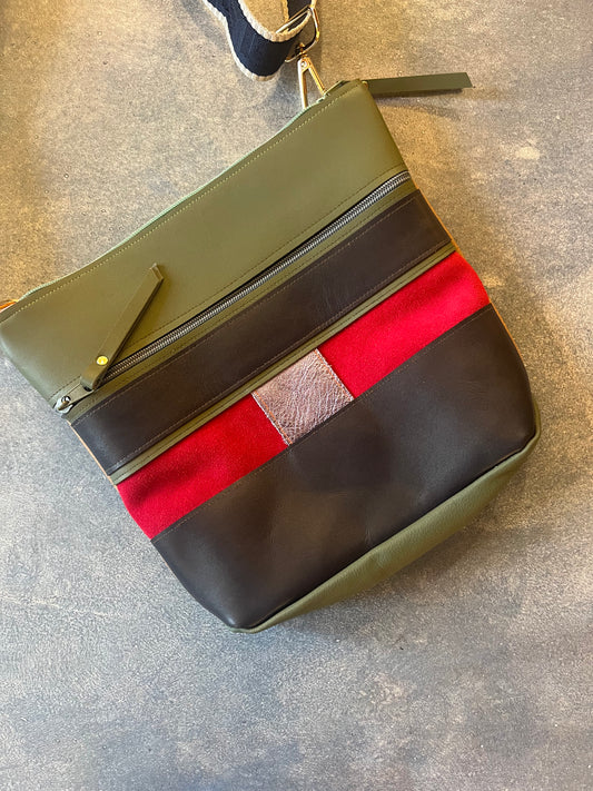 Crossbody Bag - Mulitcolor leather bag