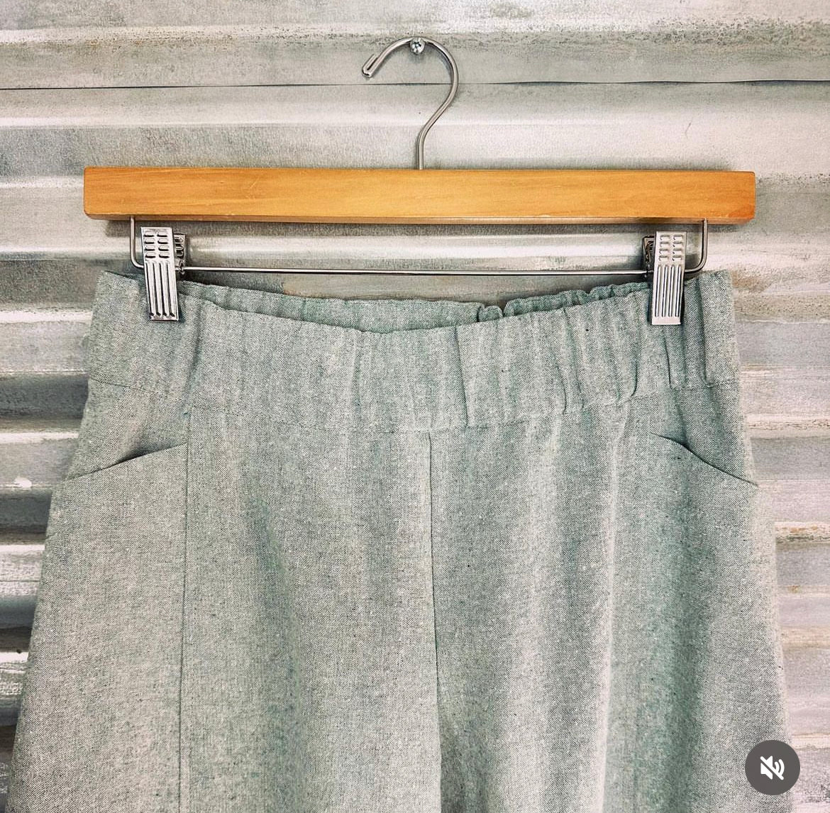 Paneled Carpenter Pants ~ Hemp & Organic Cotton ~ Seafoam