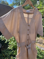 Jumpsuit - Sand Color ~ Shortsleeve