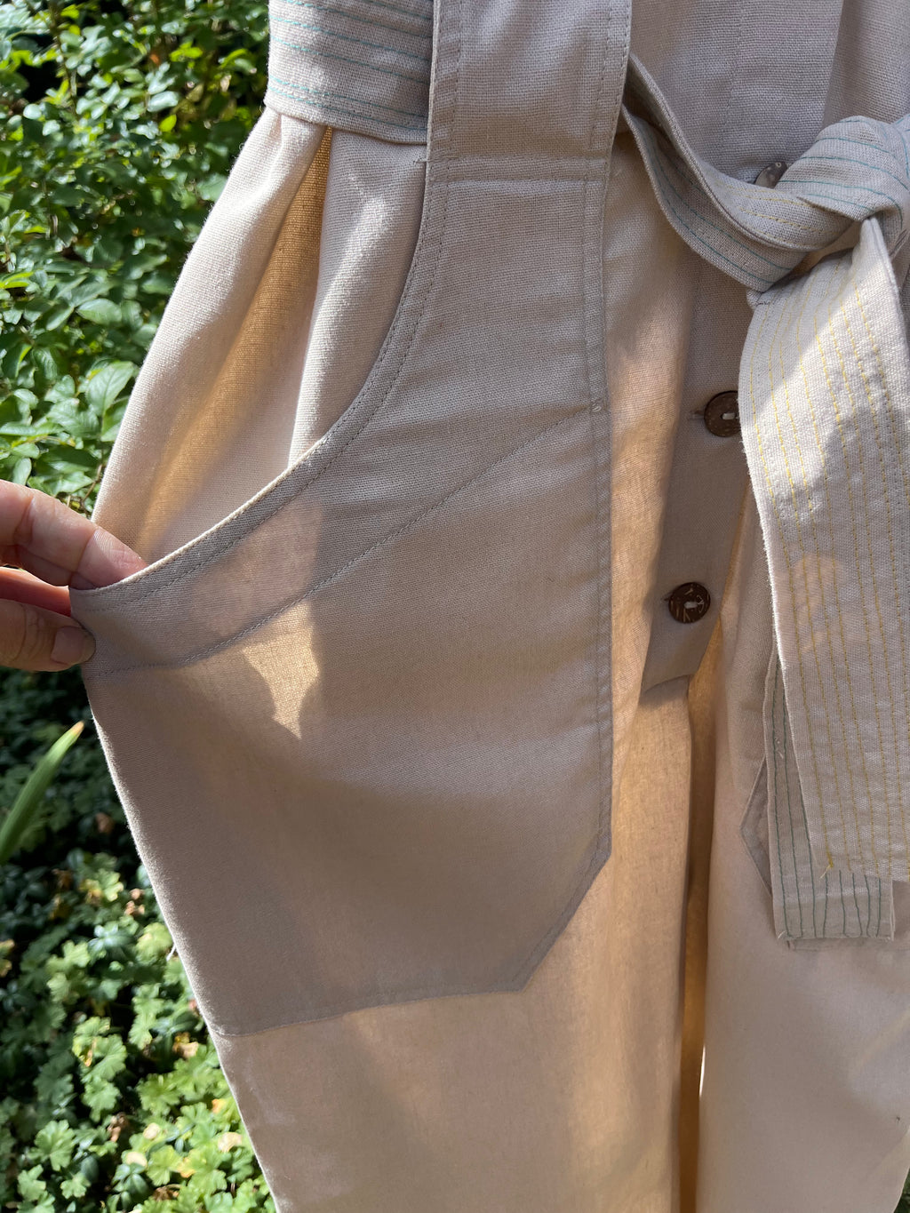 Jumpsuit - Sand Color ~ Shortsleeve