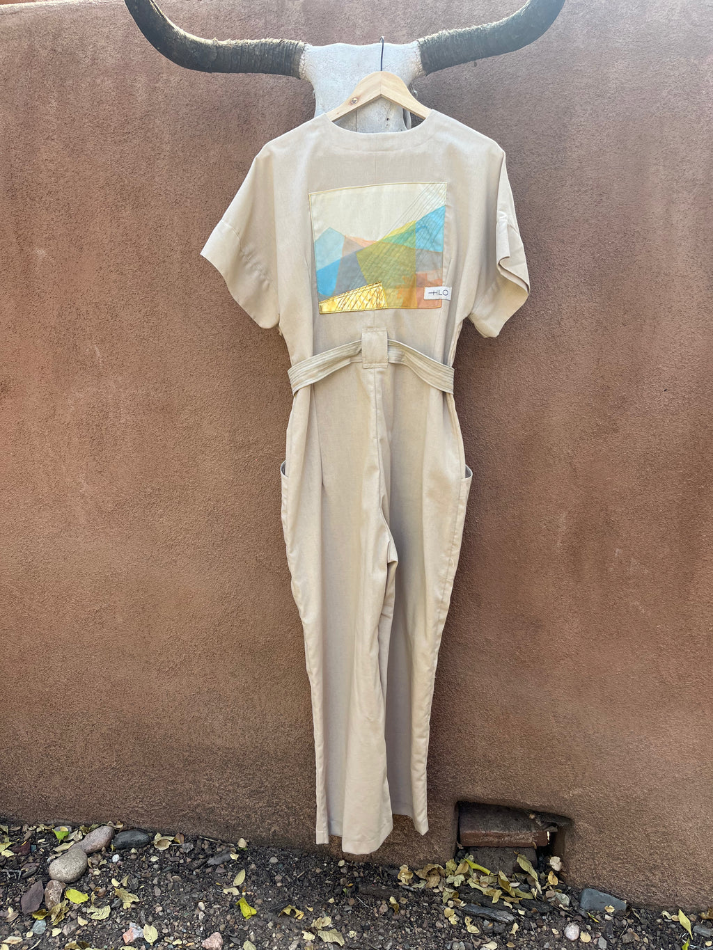 Jumpsuit - Sand Color ~ Shortsleeve