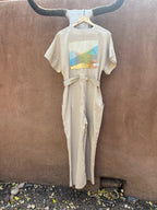Jumpsuit - Sand Color ~ Shortsleeve