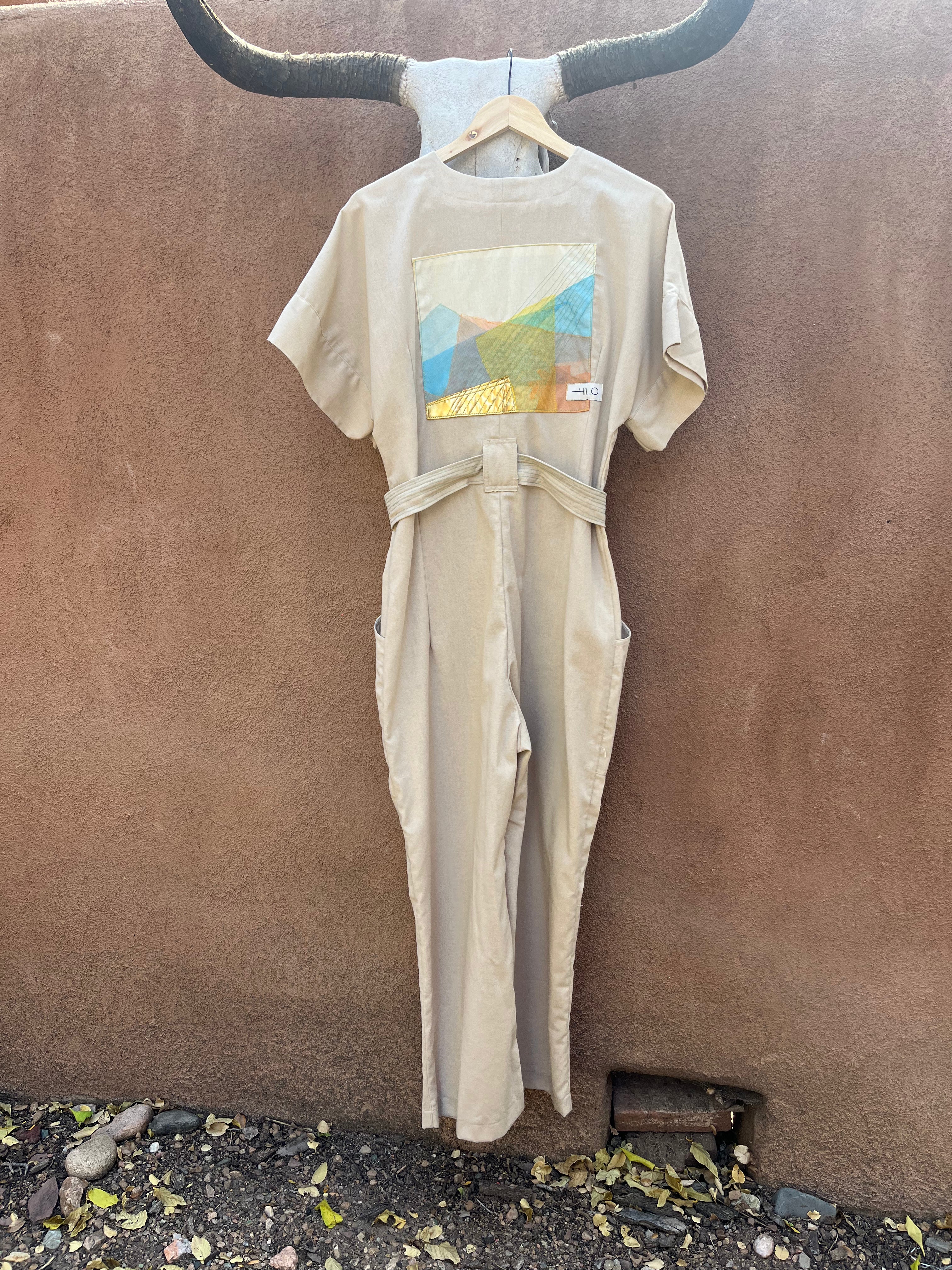 Jumpsuit - Sand Color ~ Shortsleeve