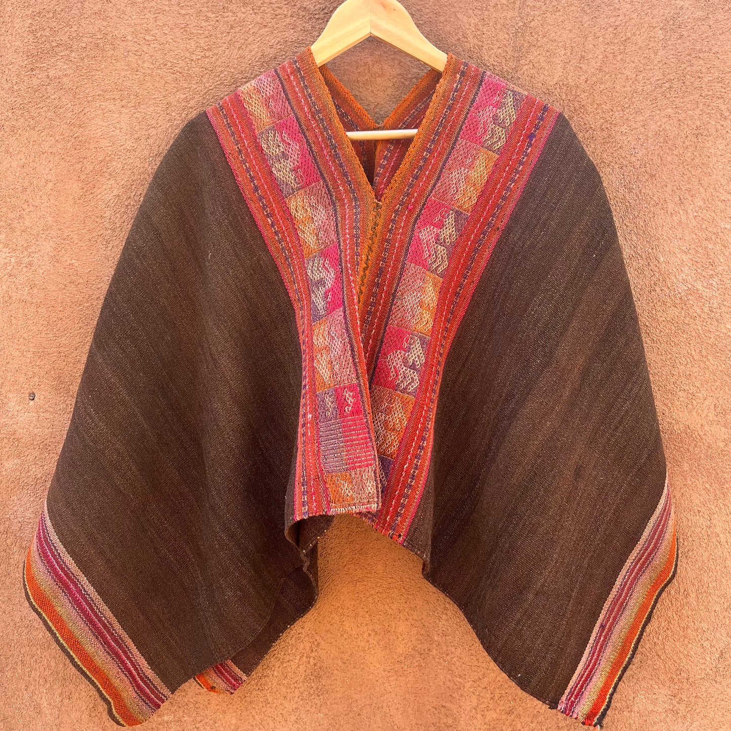 Cropped Poncho ~ Handwoven