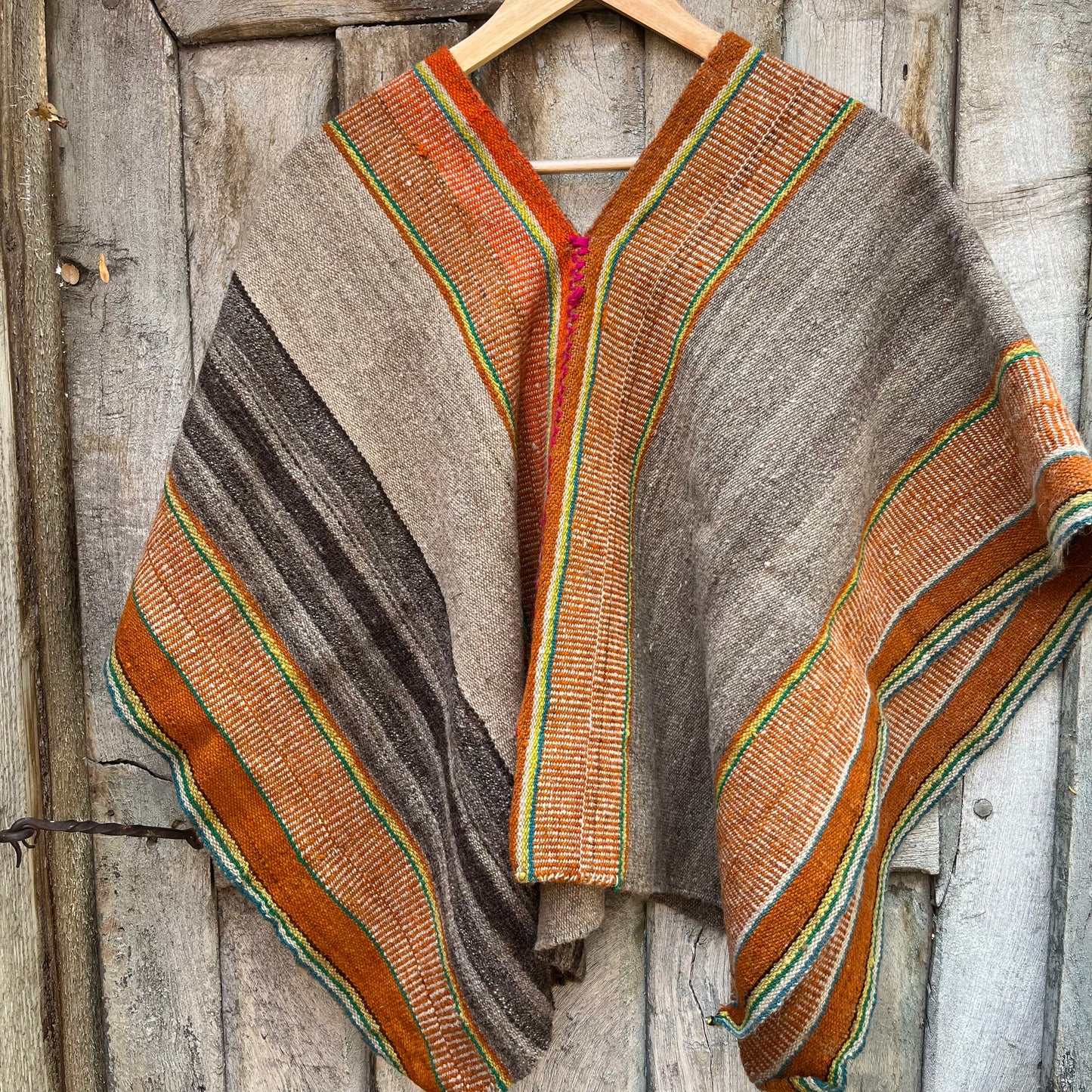 Cropped Poncho ~ Handwoven