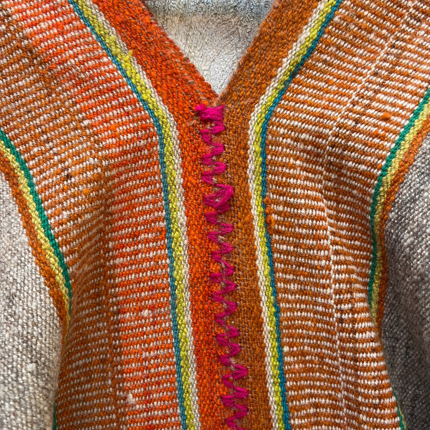 Cropped Poncho ~ Handwoven