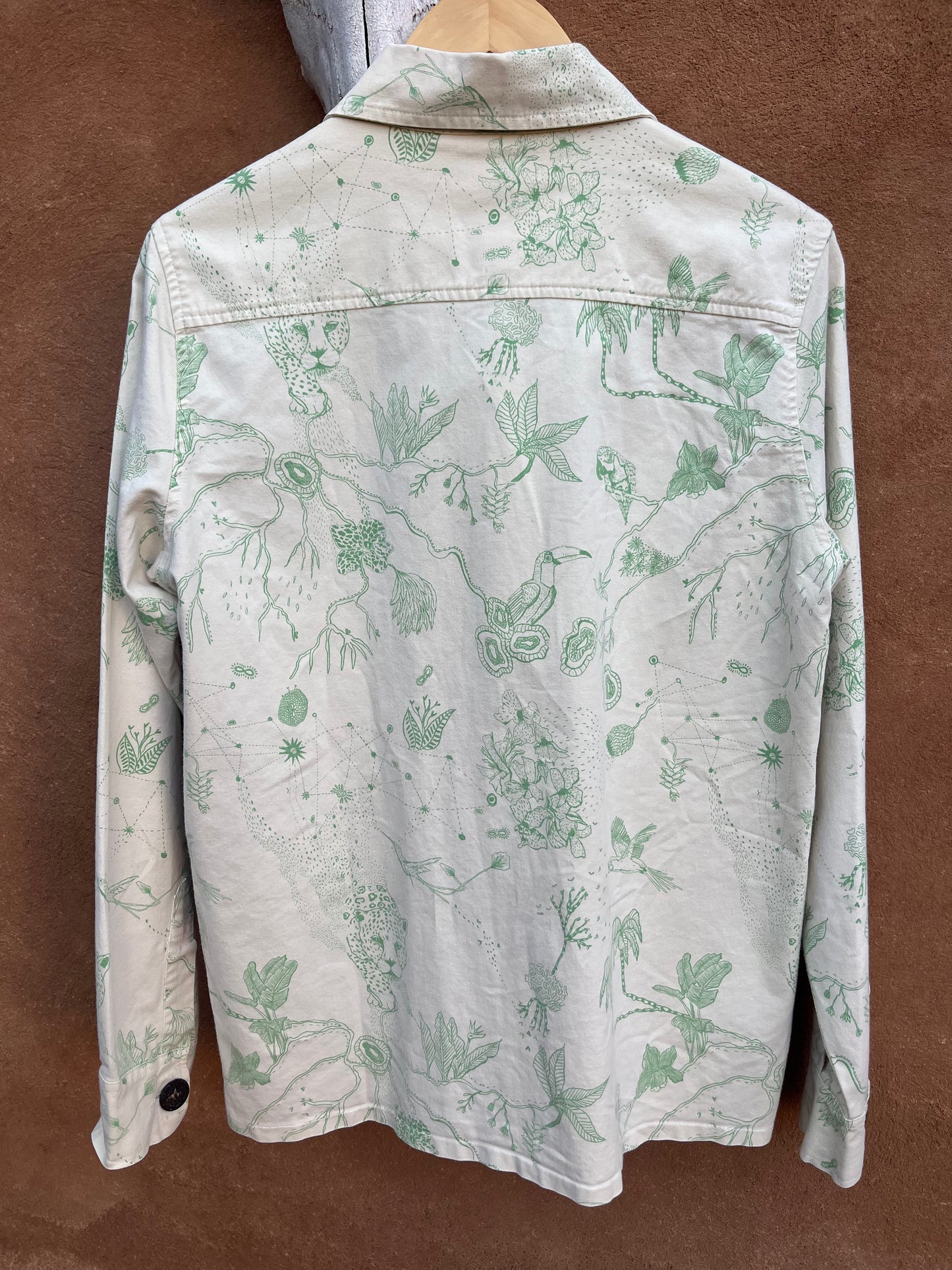 Small Jacket - Screen Printed - 100% cotton ~ cream