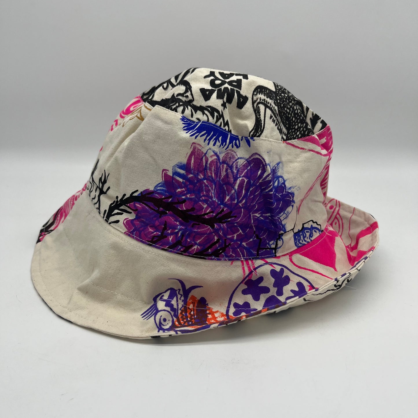 Bucket hat ~ screen printed ~ reversible