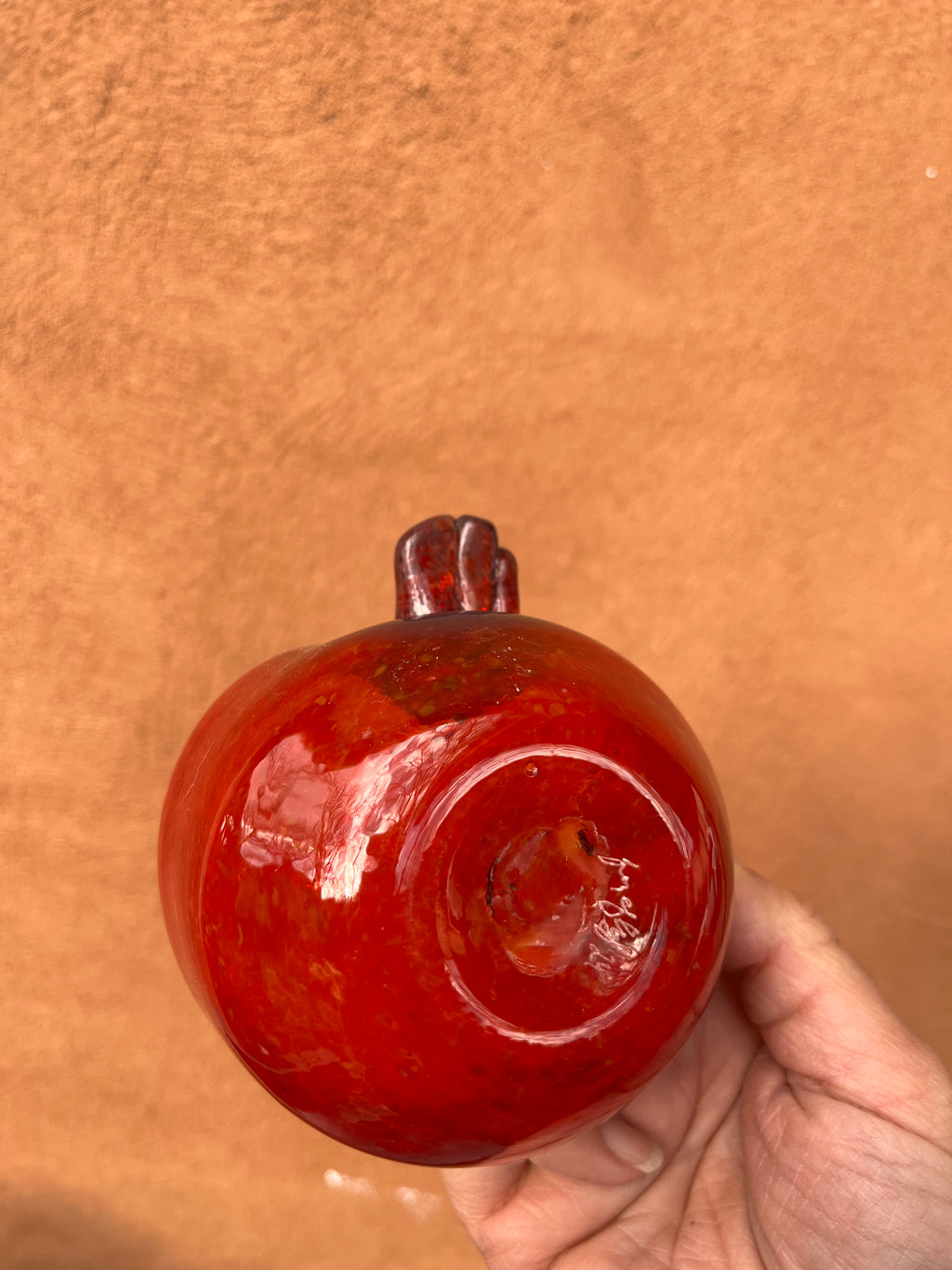 Heart Bowl ~ Red ~ blown glass