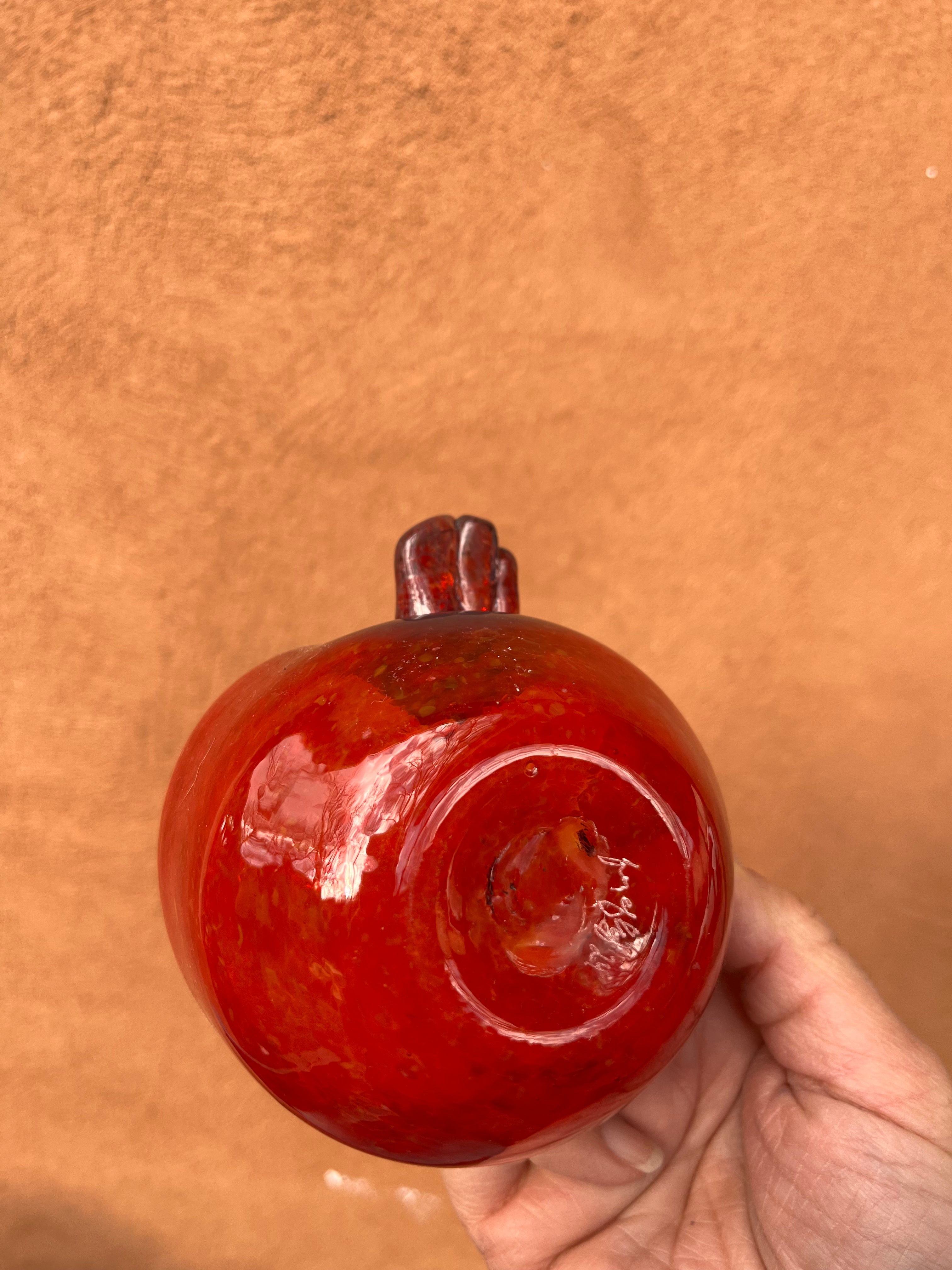 Heart Bowl ~ Red ~ blown glass