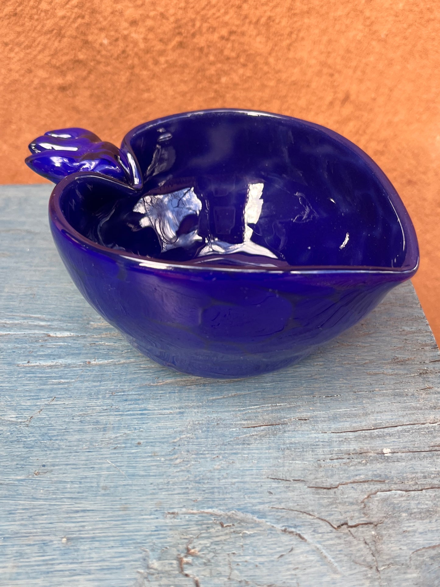 Heart Bowl ~ purple ~ blown glass