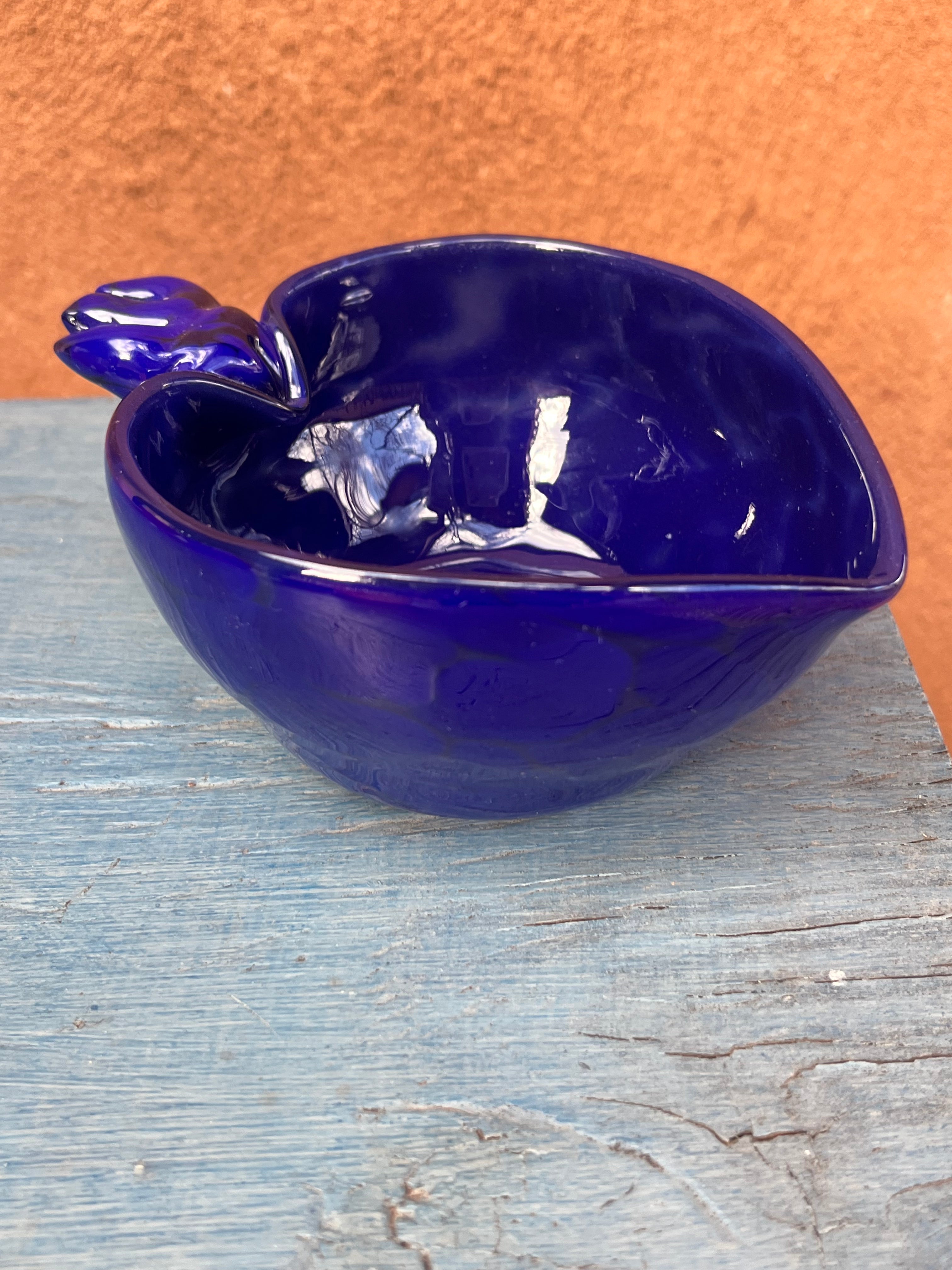 Heart Bowl ~ purple ~ blown glass