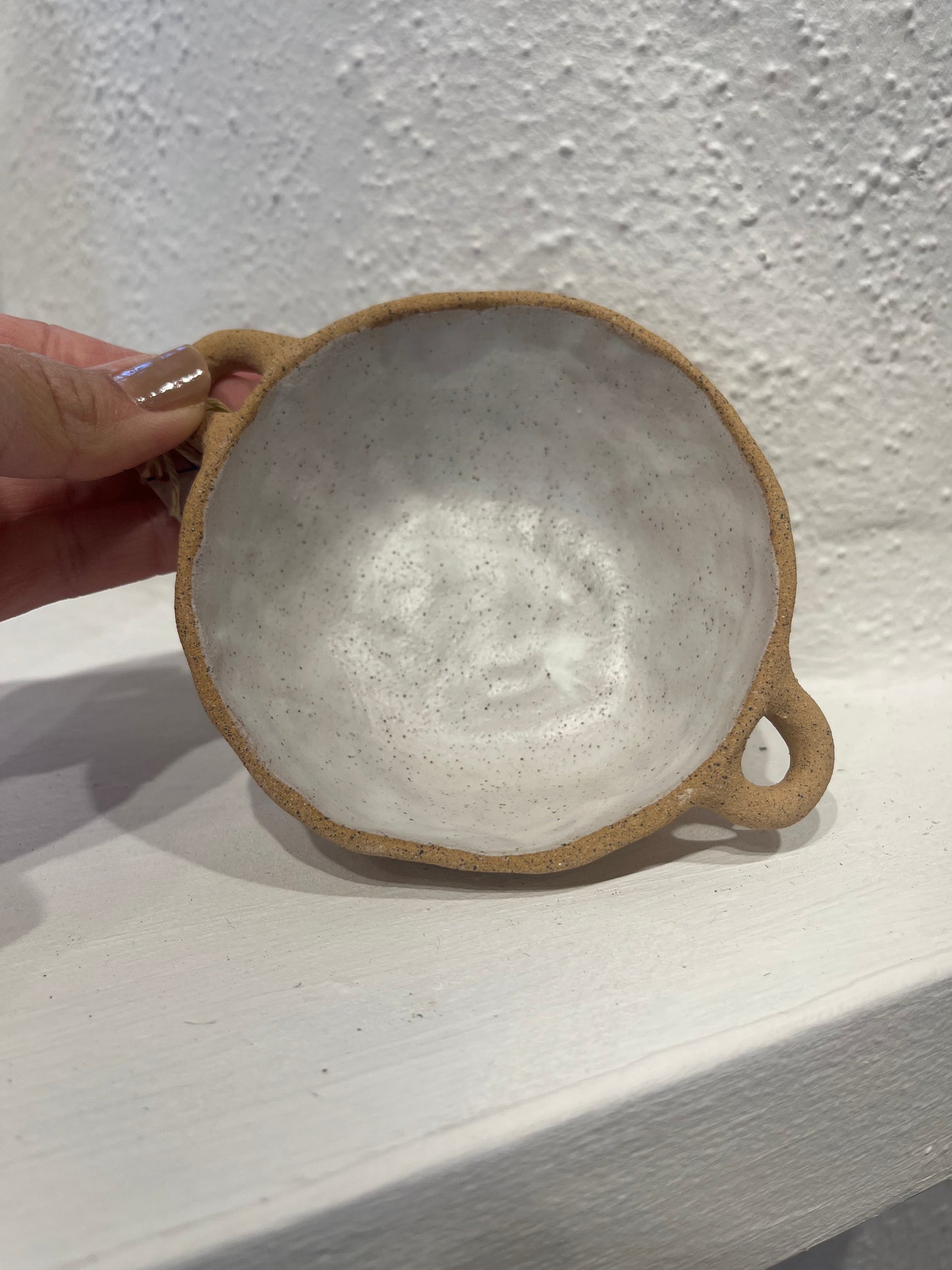Bowls with handles ~ Speckled