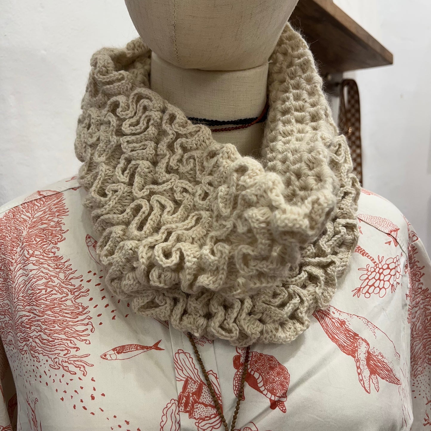 Scarf ~ 50% Baby Alpaca %50 Cotton ~#4