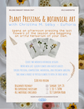 Plant Pressing Workshop with Eufloria Botanic Art