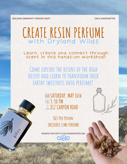 Resin Perfume workshop with Dryland Wilds